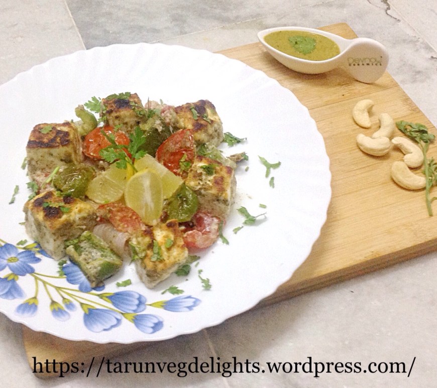 Baked Malai Paneer Tikka