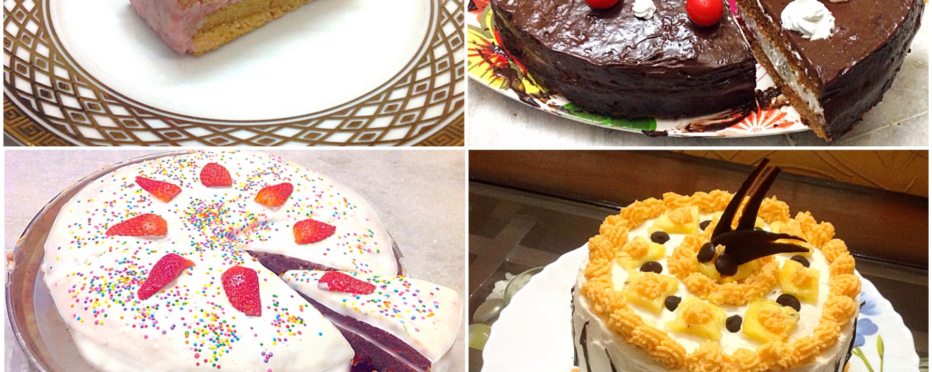 Different Cakes and Frostings