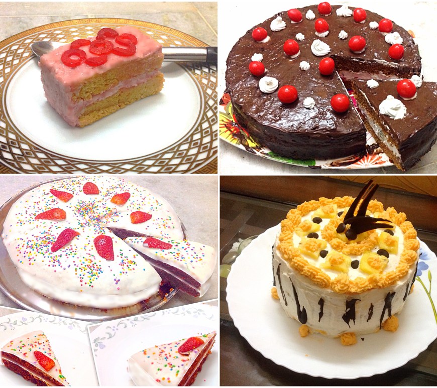 Different Cakes and Frostings