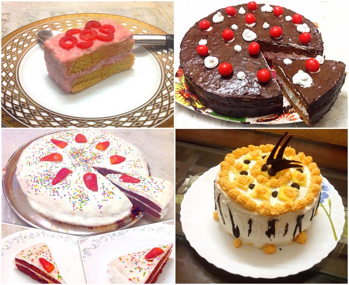 Different Cakes and Frostings