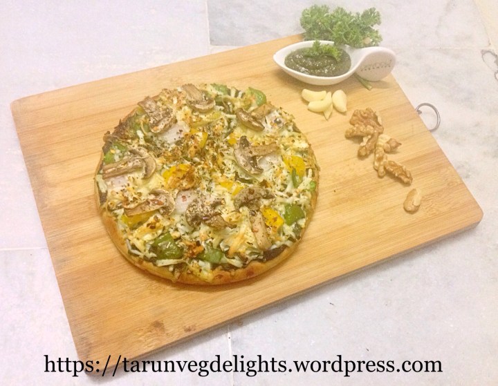 Italian Basil Pesto Pizza