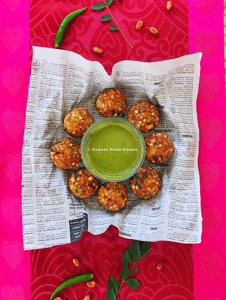 Sabudana Vadas in paniyaram pan