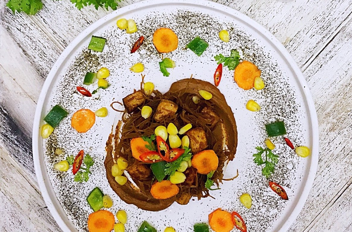 Indonesian Gado Gado Rice Vermiceli