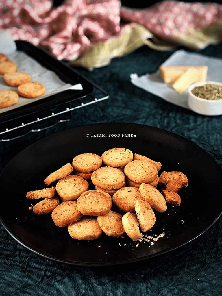 Rosemary Parmesan Shortbread Cookies